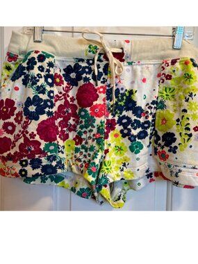 Champion Floral Terry Shorts XL Drawstring Waist